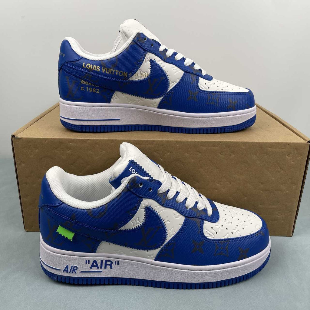 Air Force 1 Low – Design-Inspired “Virgil's: Off‑White" Pack - Grey / Yellow / White / Blue Custom Tribute Build AF1-002