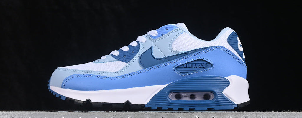 Air Max 90 Design-Inspired - "University Blue" "Blue/White" Custom Tribute - AM90-UNCBLU-010