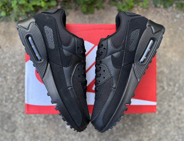 Air Max 90 Design-Inspired - "All Black" "Black" Custom Tribute - AM90-ALLBLK-002