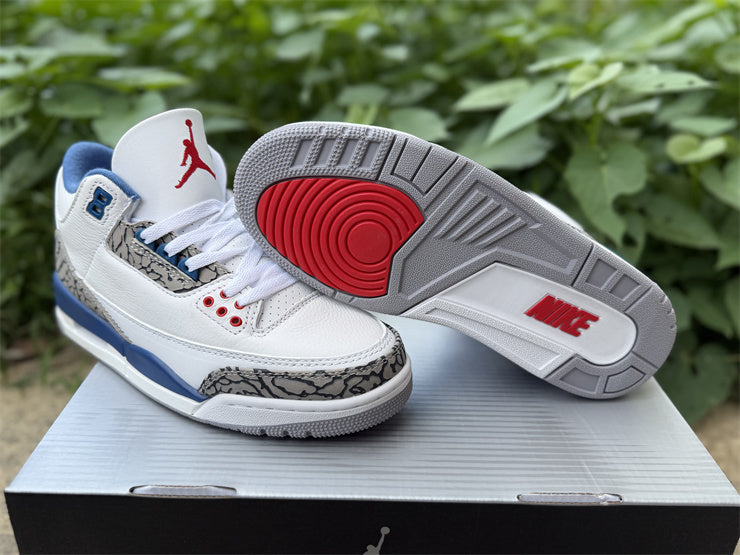 Jordan 3 Design-Inspired - "True Blue" Custom Tribute AJ3-TRUBLU-348