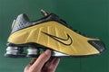 Nike Shox R4 – Design-Inspired "Gold Black" Custom Tribute Build SX-014