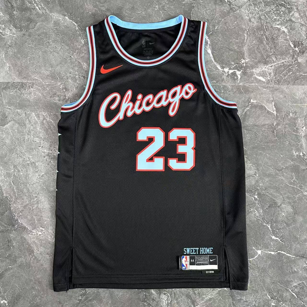 Chicago Bulls — Michael Jordan #23 City Edition Jersey (Black/Sweet Home)