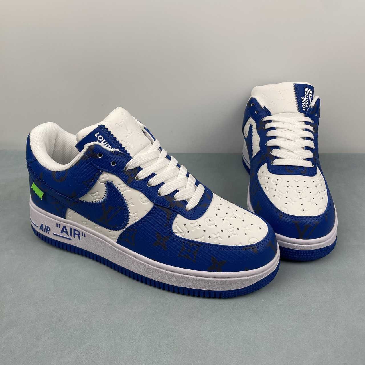 Air Force 1 Low – Design-Inspired “Virgil's: Off‑White" Pack - Grey / Yellow / White / Blue Custom Tribute Build AF1-002