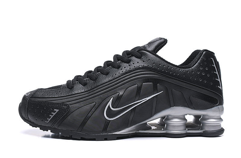 Nike Shox R4 – Design-Inspired "Triple Black Silver" Custom Tribute Build SX-010