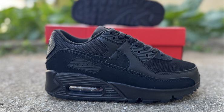 Air Max 90 Design-Inspired - "All Black" "Black" Custom Tribute - AM90-ALLBLK-002