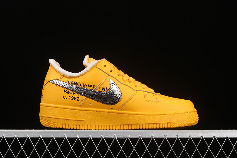 Nike Air Force 1 “Off‑White" - Color - "Pack” — Grey / Yellow / White / Blue — Design‑Inspired - AF1‑002