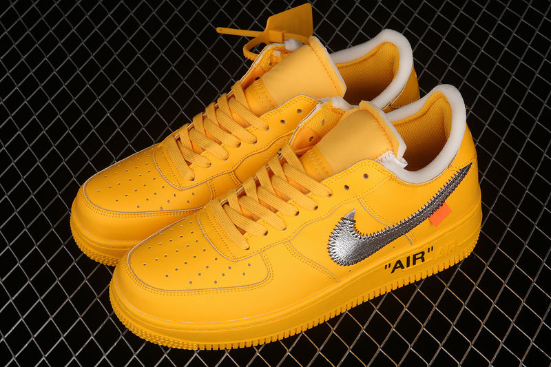 Nike Air Force 1 “Off‑White" - Color - "Pack” — Grey / Yellow / White / Blue — Design‑Inspired - AF1‑002