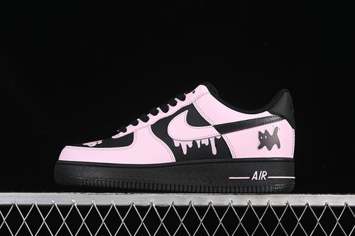Air Force 1 – Design-Inspired “Drip Cat" Pack — Black/Pink & Black/White - Custom Fantasy Build AF1-003