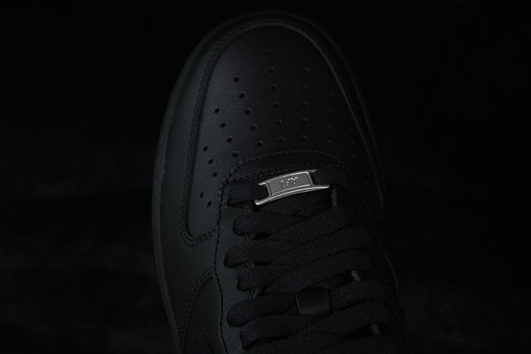 Nike Air Force 1 Low — Black — Design‑Inspired - AF1BLK‑022