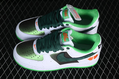 Air Force 1 – Design-Inspired “Ducks of a Feather" White/Green - Custom Tribute Build AF1-008