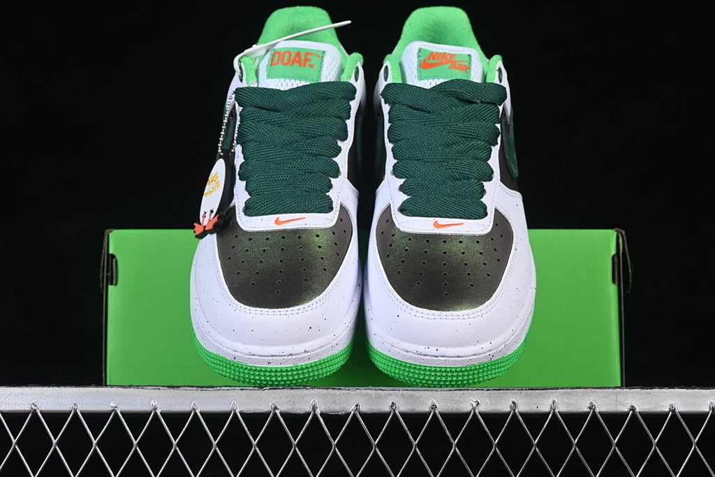 Nike Air Force 1 “Ducks of a Feather” — White / Green — Design‑Inspired - AF1‑008