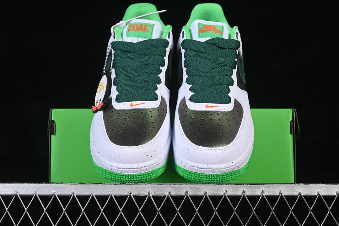Nike Air Force 1 “Ducks of a Feather” — White / Green — Design‑Inspired - AF1‑008