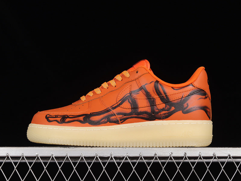 Nike Air Force 1 “Skeleton Pack” — Black / Lime Green / Orange / Purple / Red / White — Design‑Inspired - AF1‑001