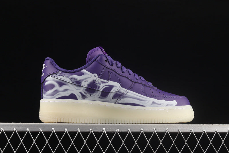 Nike Air Force 1 “Skeleton Pack” — Black / Lime Green / Orange / Purple / Red / White — Design‑Inspired - AF1‑001