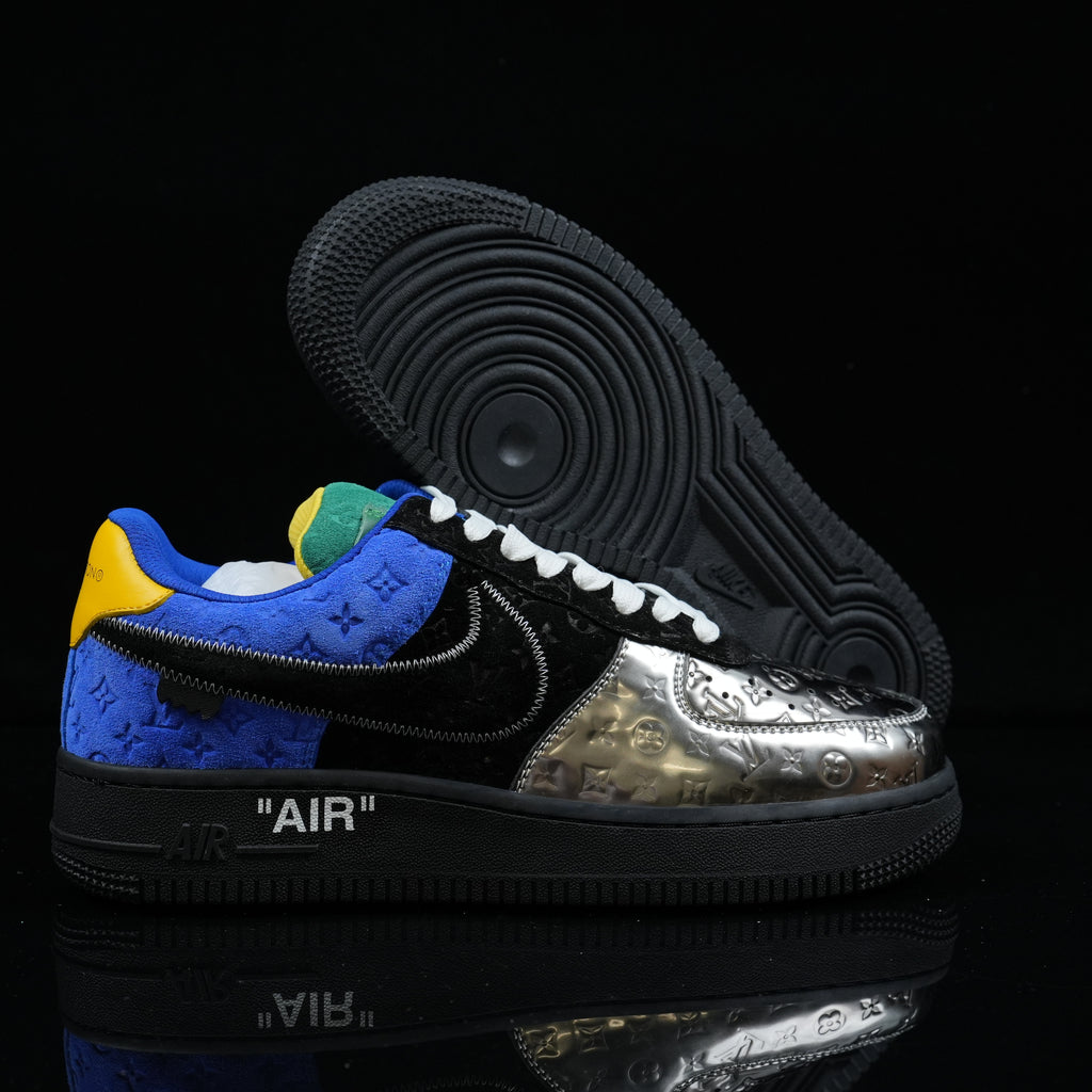 Nike Air Force 1 “LV Patchwork – Suede &amp; Leather” — Design‑Inspired - AF1‑015