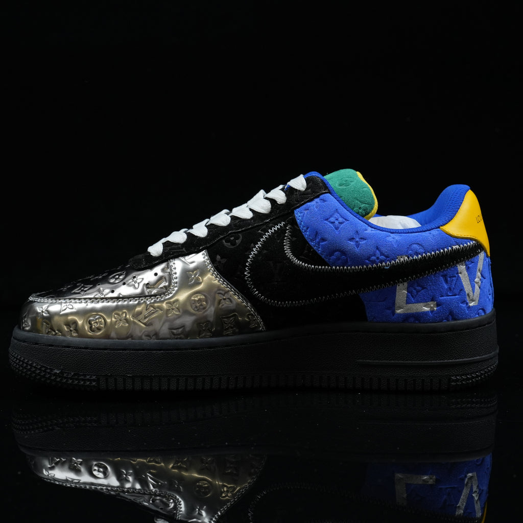 Nike Air Force 1 “LV Patchwork – Suede &amp; Leather” — Design‑Inspired - AF1‑015