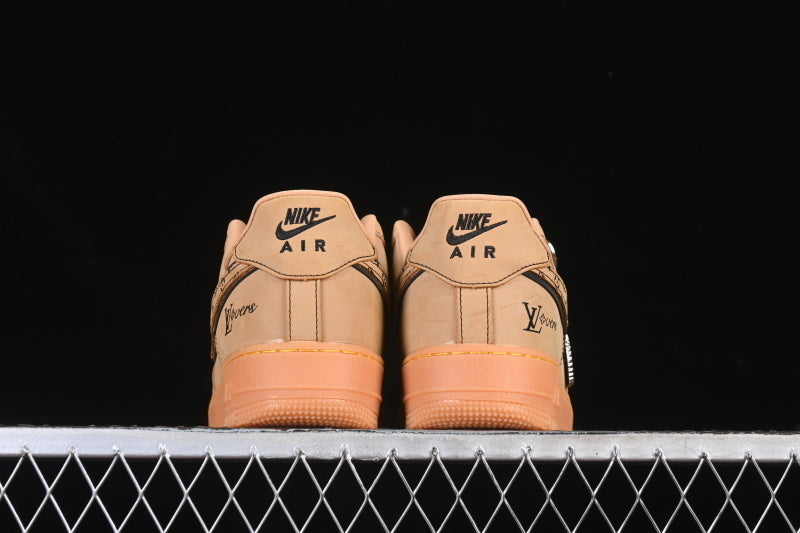 Nike Air Force 1 “LV Lovers – Wheat Nubuck” — Design‑Inspired - AF1‑016