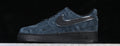 Nike Air Force 1 “Midnight Mirror” — Navy / Black / Silver — Design‑Inspired - AF1‑017