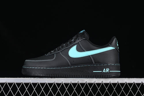 Air Force 1 Low – Design-Inspired “Tiffany Tribute — Black / Tiffany Blue” Custom Tribute Build AF1-019
