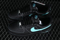 Nike Air Force 1 “Tiffany Tribute” — Black / Tiffany Blue — Design‑Inspired - AF1‑019