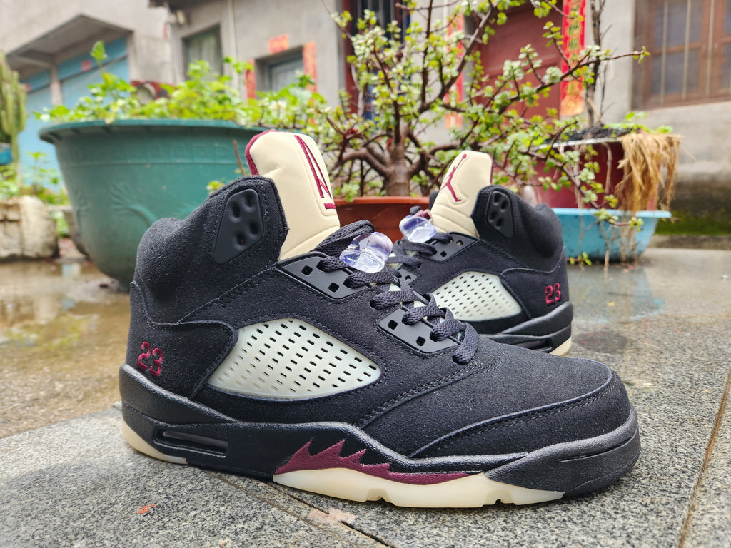 500 — Jordan 5 “A Ma Maniére Burgundy” — Design‑Inspired Sneaker