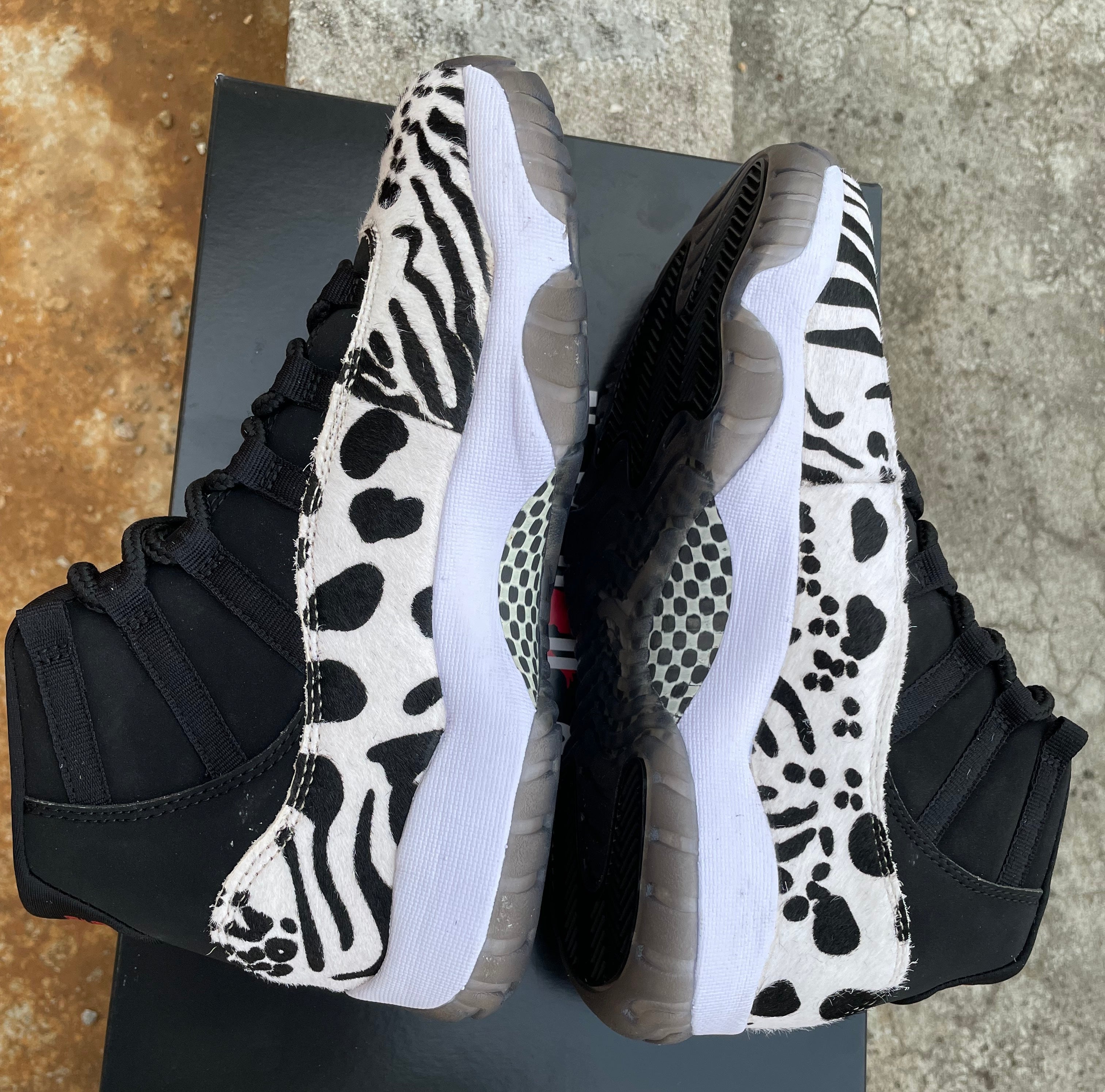 Jordan 11 – Design-Inspired "Animal Instinct" Custom Tribute Build AJ11-ANML-1102