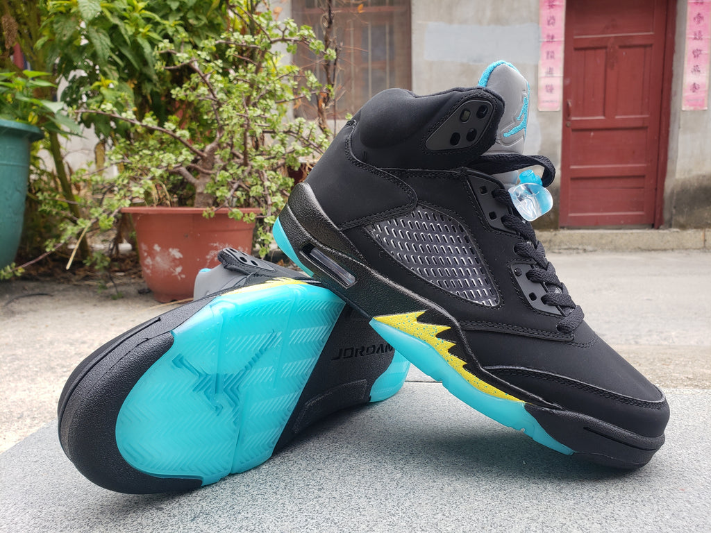 502 — Jordan 5 “Aqua” — Design‑Inspired Sneaker