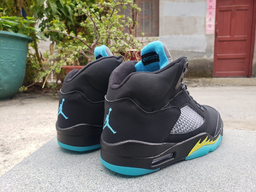 502 — Jordan 5 “Aqua” — Design‑Inspired Sneaker