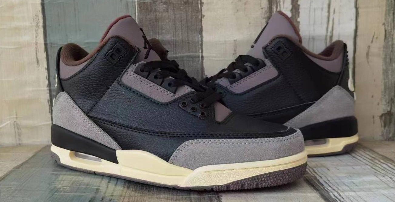Jordan 3 – Design‑Inspired "A Ma Maniére Black Suede" Custom Tribute Build AJ3‑AMM‑BLKS‑301