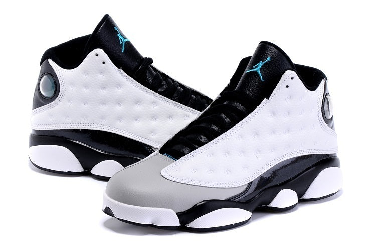 1301 — Jordan 9 “Barons” — White/Grey/Black — Design‑Inspired