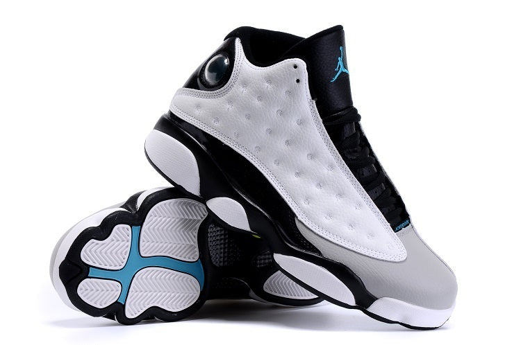 1301 — Jordan 9 “Barons” — White/Grey/Black — Design‑Inspired