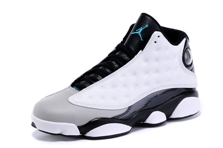 1301 — Jordan 9 “Barons” — White/Grey/Black — Design‑Inspired