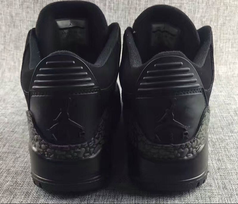 Jordan 3 - Design‑Inspired "Black Cat Patent" Custom Tribute Build AJ3‑BLKT‑PTNT‑302