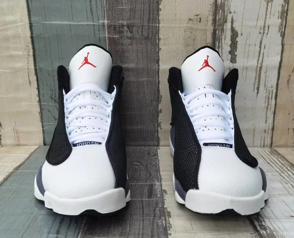 1302 — Jordan 9 “Black Flint” — Black/Grey/White — Design‑Inspired