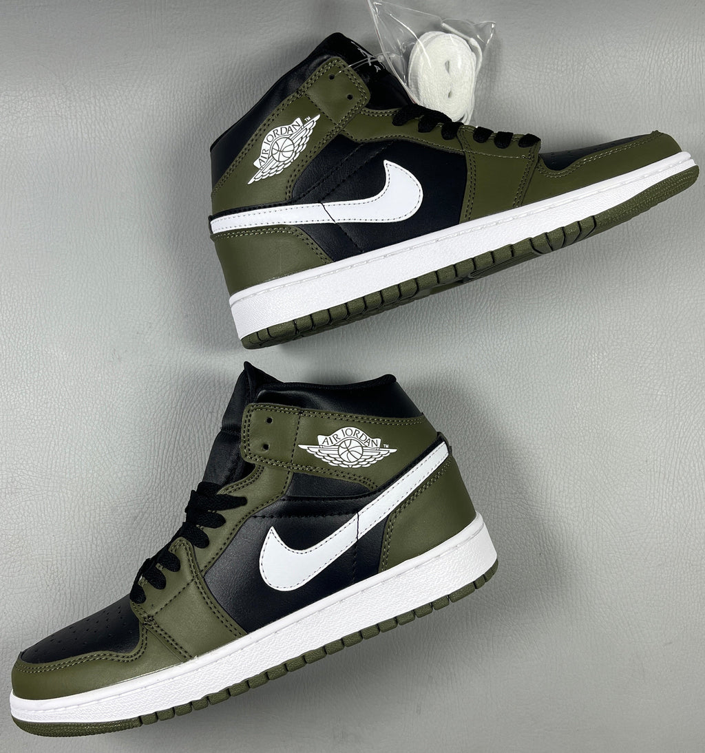 030 — Jordan 1 High “Black Medium Olive” — Design‑Inspired