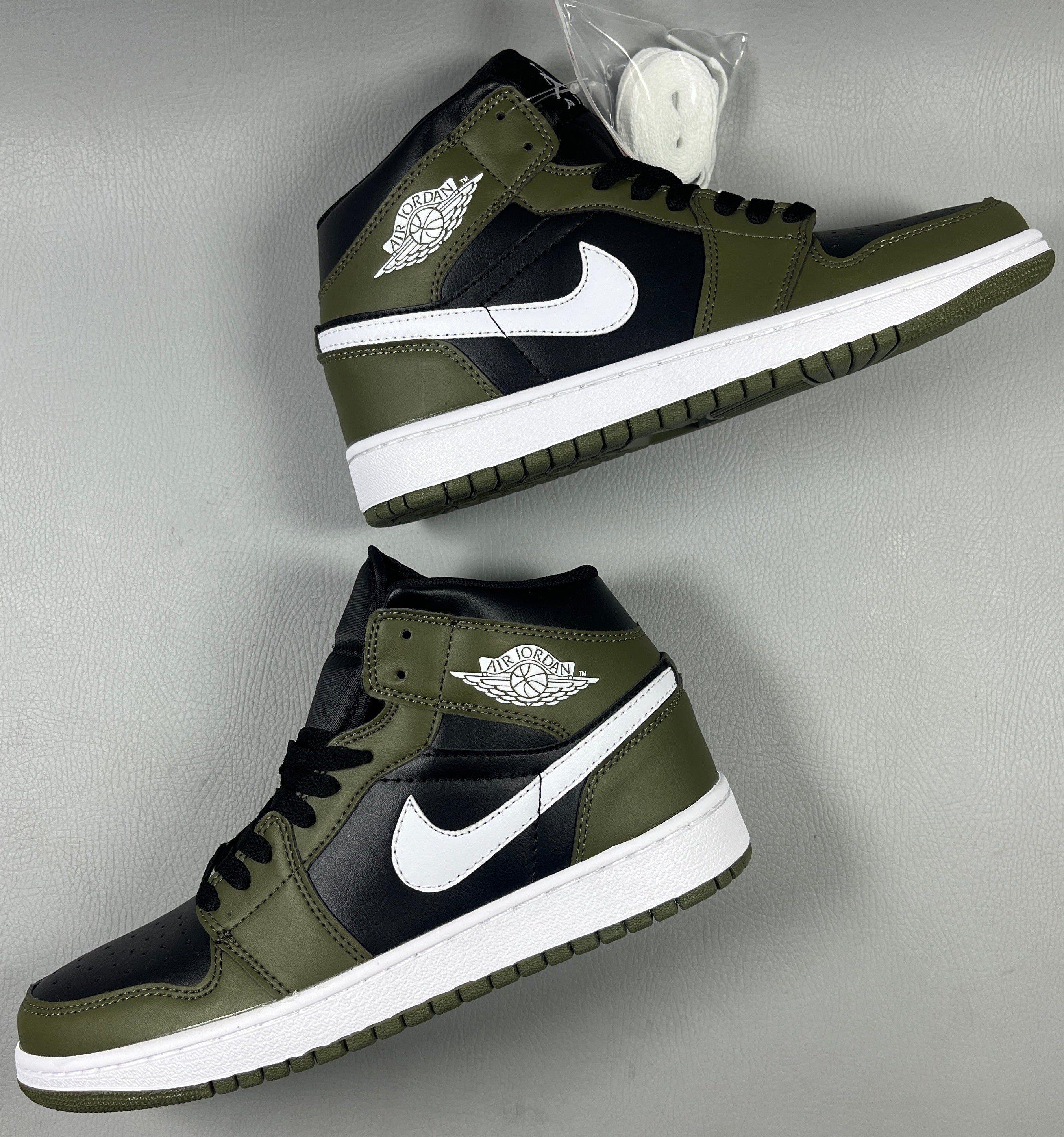 030 — Jordan 1 High “Black Medium Olive” — Design‑Inspired