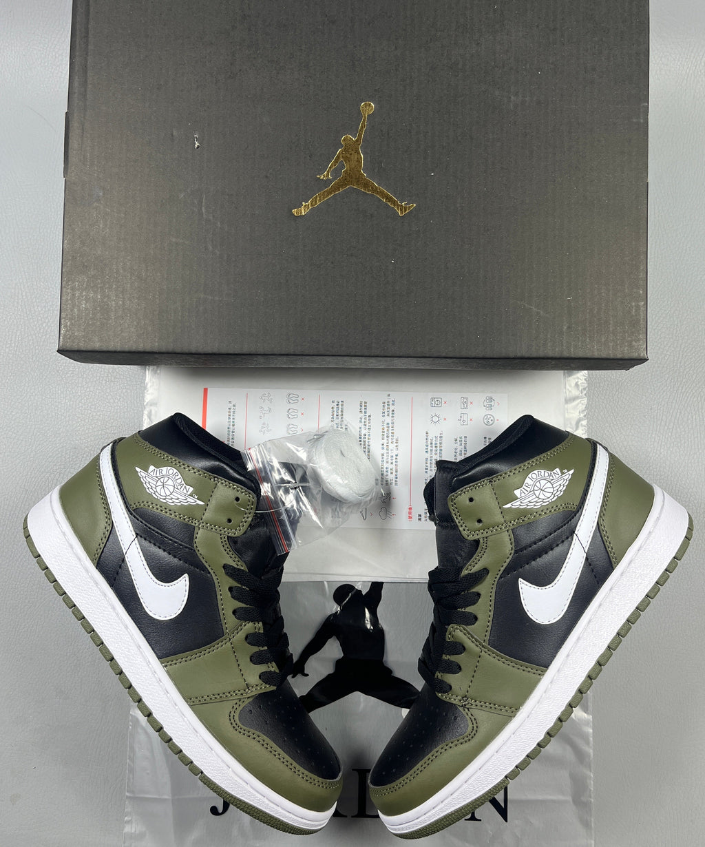 030 — Jordan 1 High “Black Medium Olive” — Design‑Inspired