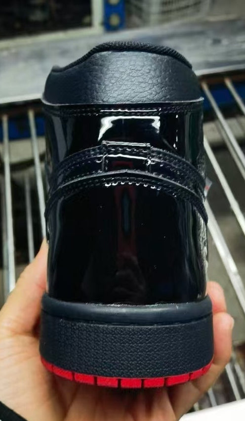 Jordan 1 High – Design-Inspired "Bred Patent" Custom Tribute Build AJ1-BRPT-RET-005