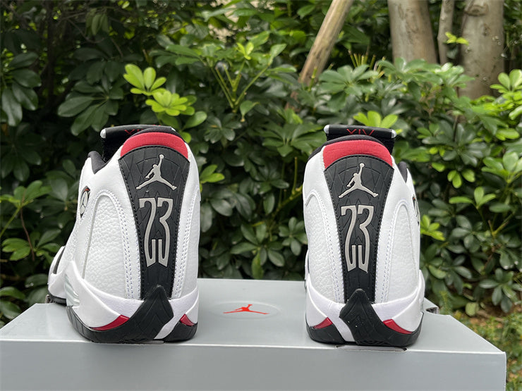 1403 — Jordan 14 “Chicago” — White/Black/Red — Design‑Inspired