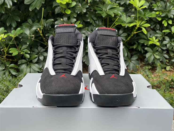 1403 — Jordan 14 “Chicago” — White/Black/Red — Design‑Inspired