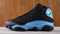 1303 — Jordan 13 “Black UNC” — Black/University Blue — Design‑Inspired
