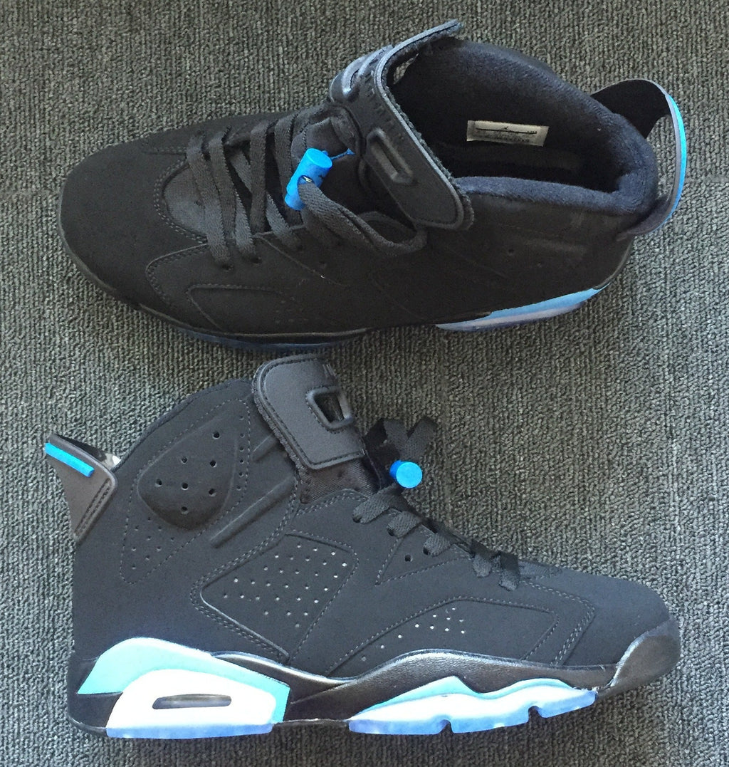 Jordan 6 - Design-Inspired "UNC Black" Custom Tribute Build AJ6-BLKUNC-604