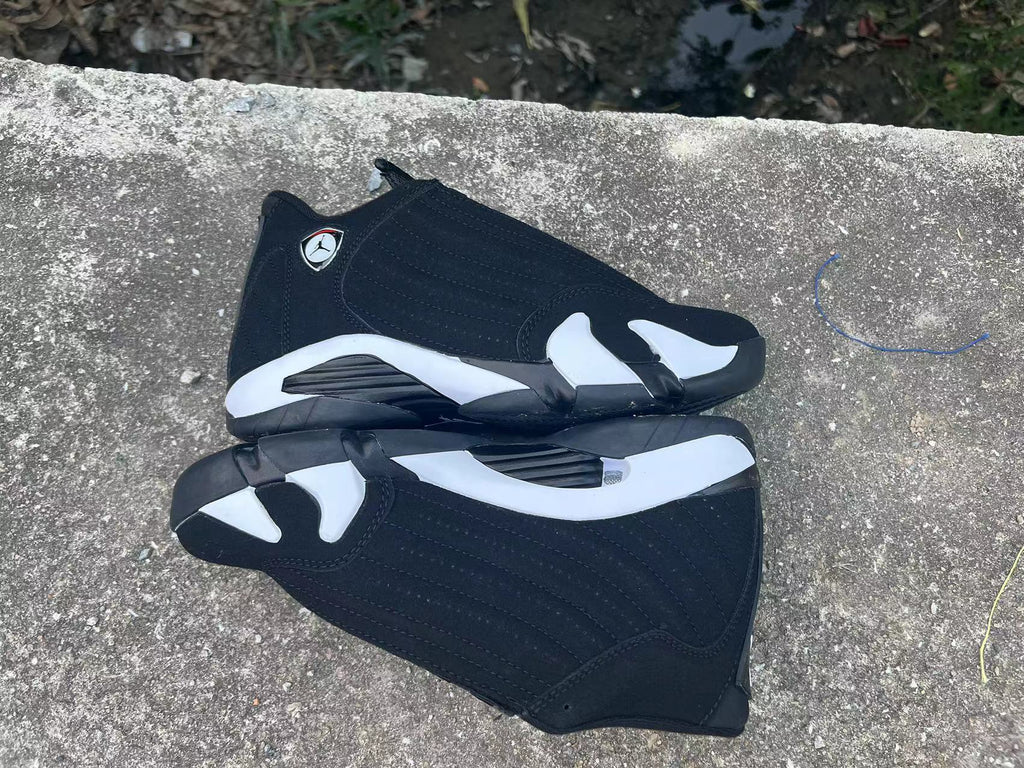 1400 — Jordan 14 “Black/White” — Design‑Inspired
