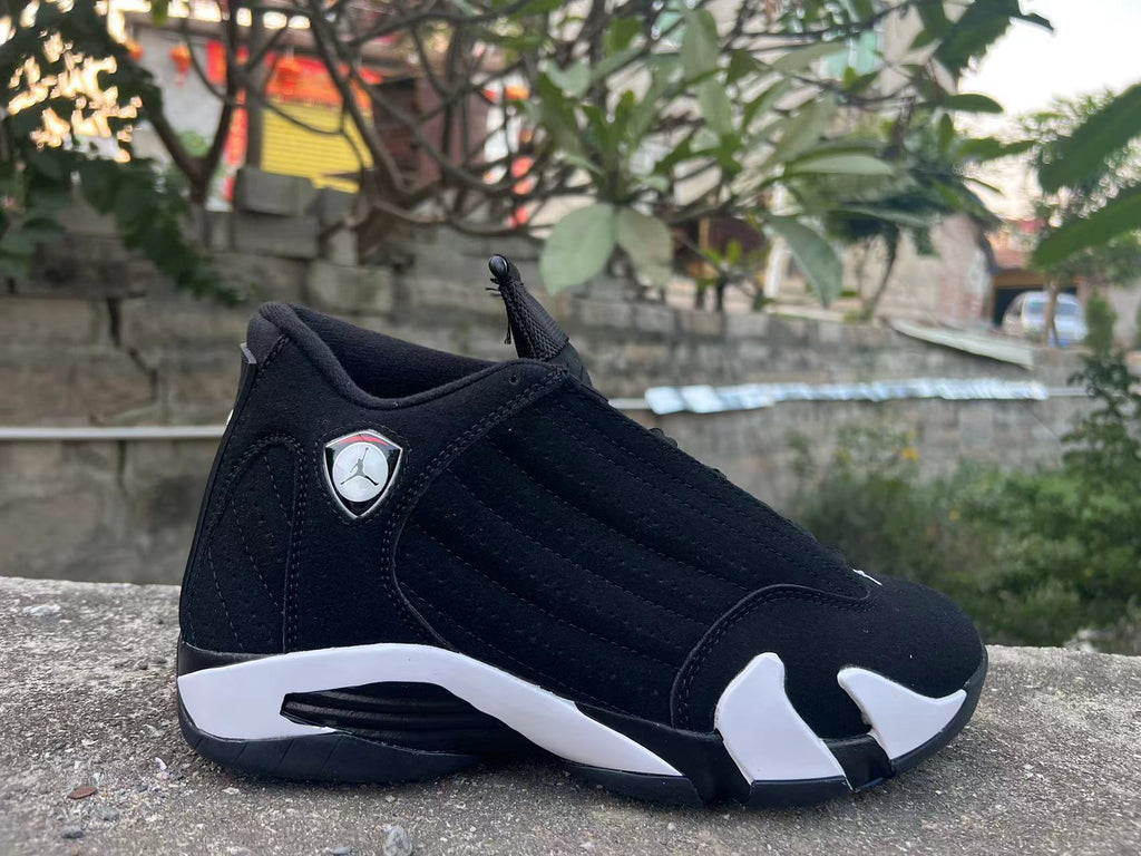1400 — Jordan 14 “Black/White” — Design‑Inspired