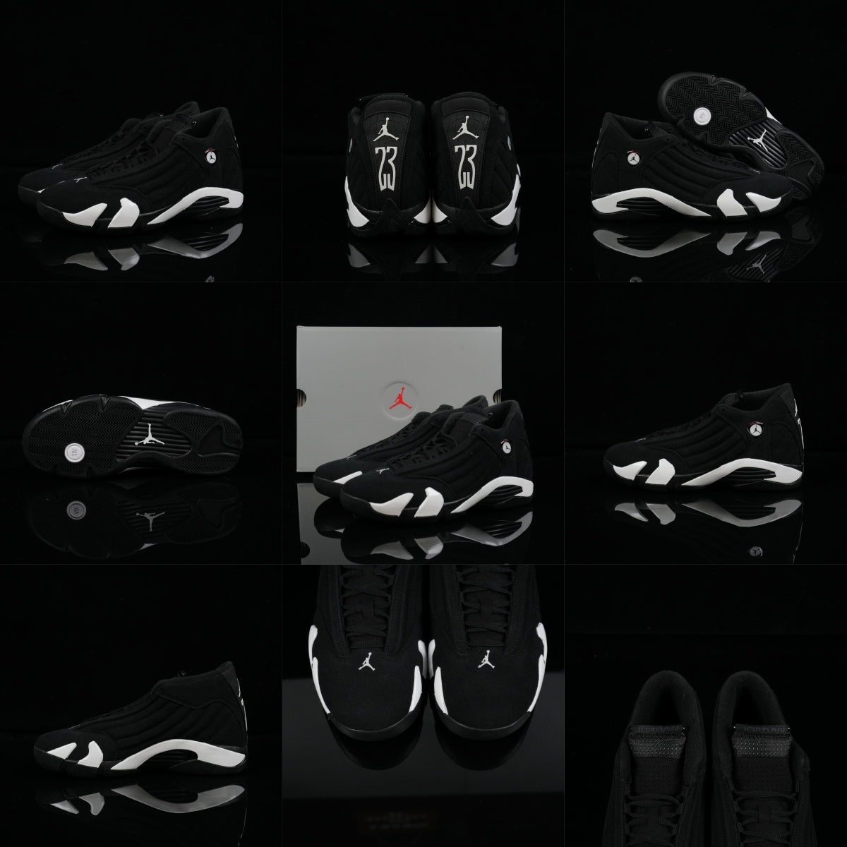 Jordan 14 – Design-Inspired "Black/White" Custom Tribute Build AJ14‑BW‑1400