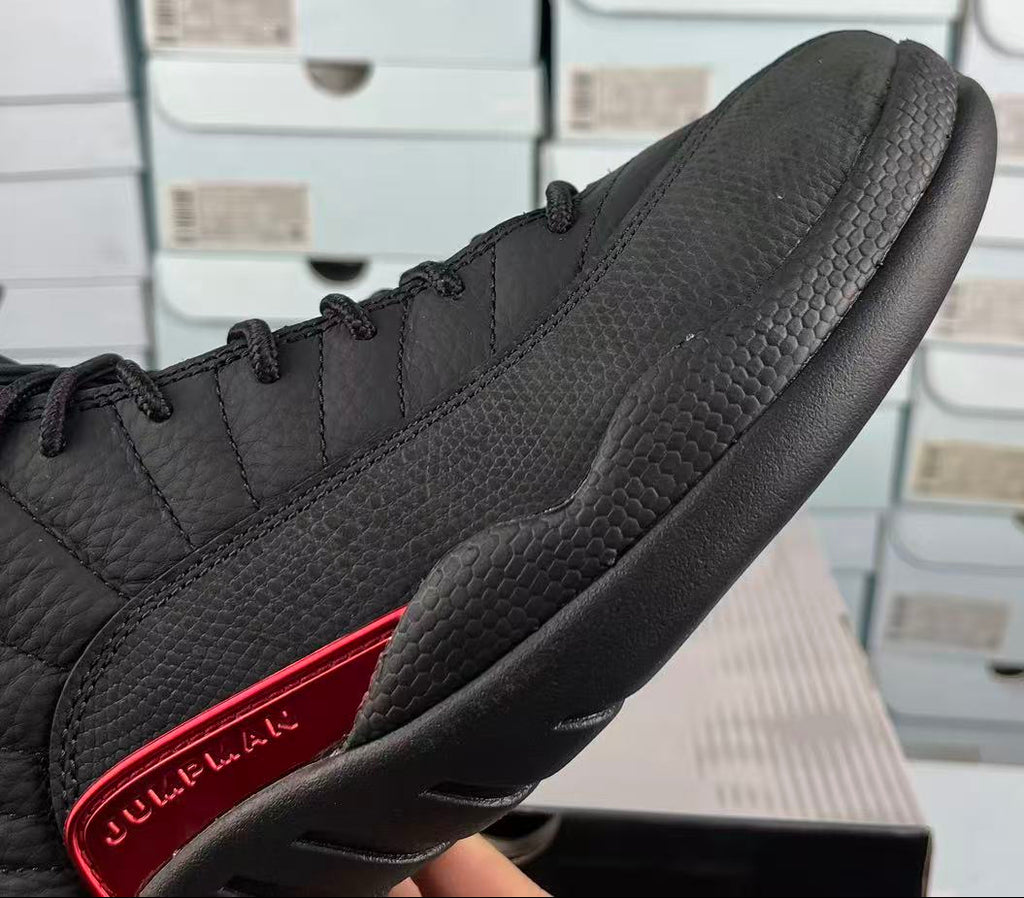 Jordan 12 Design Inspired “Bloodline”  Custom Tributes - 1202