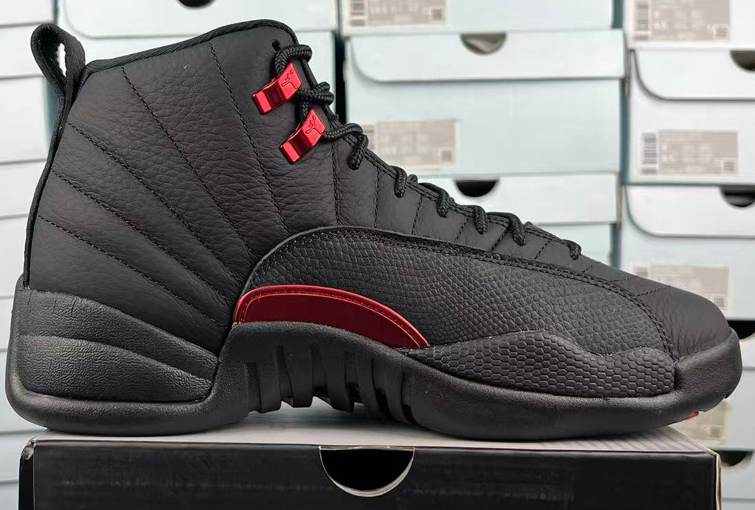 Jordan 12 Design Inspired “Bloodline”  Custom Tributes - 1202