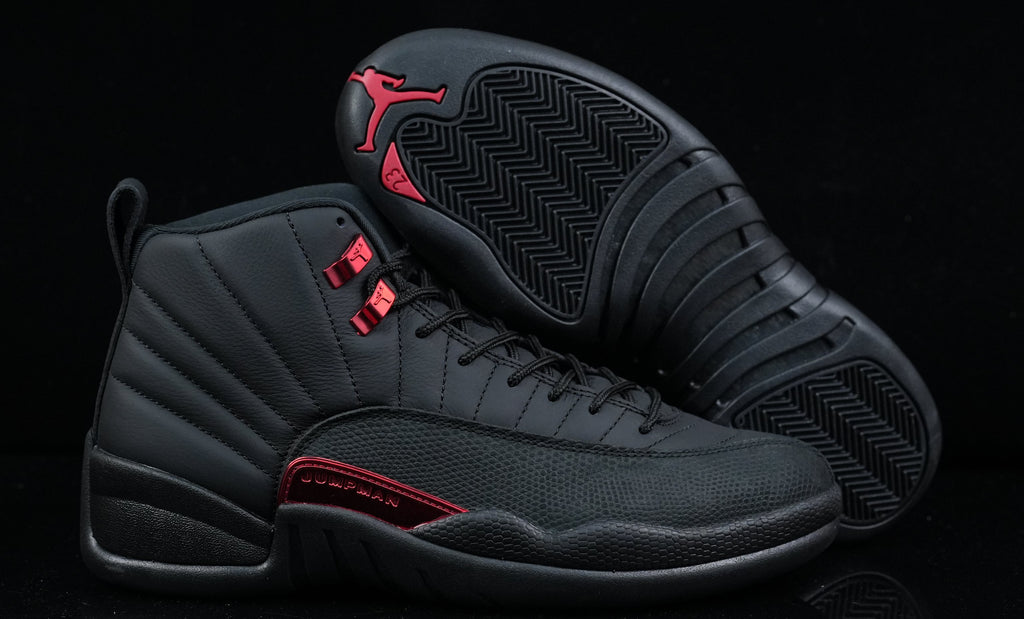 Jordan 12 Design Inspired “Bloodline”  Custom Tributes - 1202