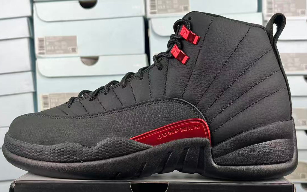 Jordan 12 Design Inspired “Bloodline”  Custom Tributes - 1202