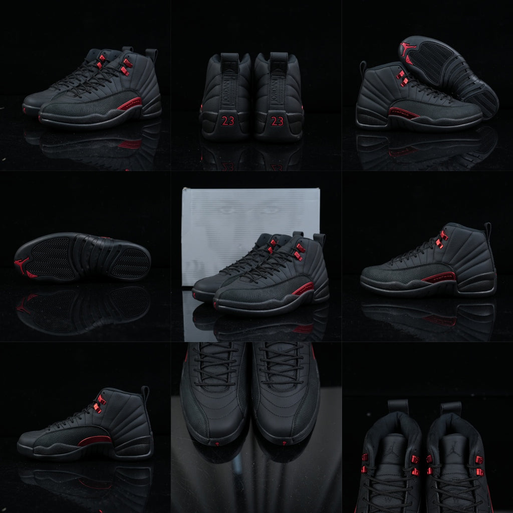 Jordan 12 Design Inspired “Bloodline”  Custom Tributes - 1202